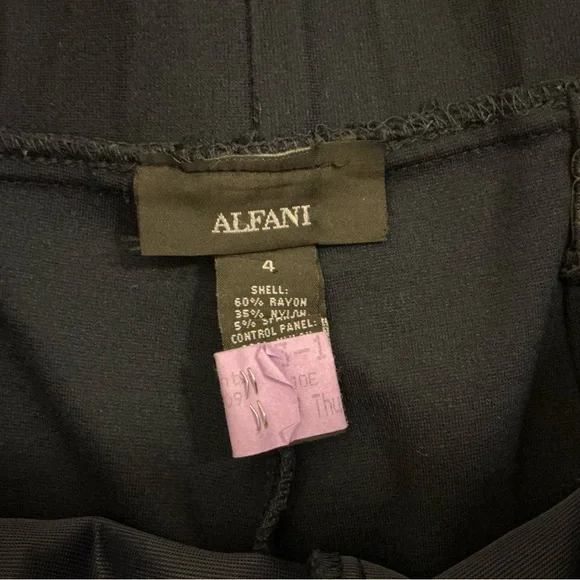 Alfani Women's Black Skinny Stretchy Pants size 4 - Picture 4 of 7